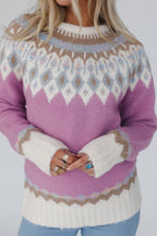 R&B | Weihnachten Verdickter Rundhals Langarm Gestrickter Pullover