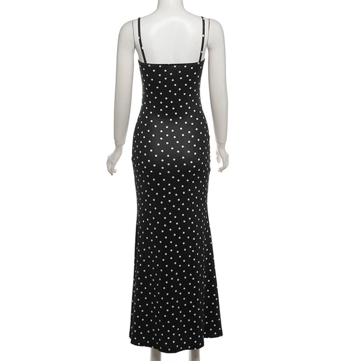 R&B | Kleid mit gepunkteten Strapsen mit Neckholder
