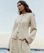 Strickjacke mit Knöpfen