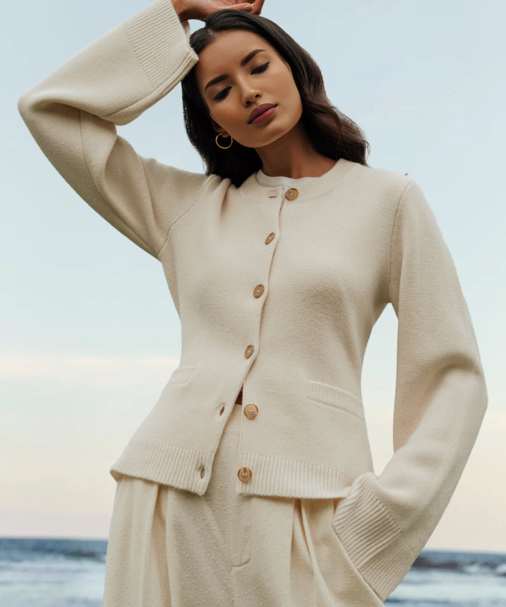 R&B | Ultraweicher Cardigan mit Knöpfen