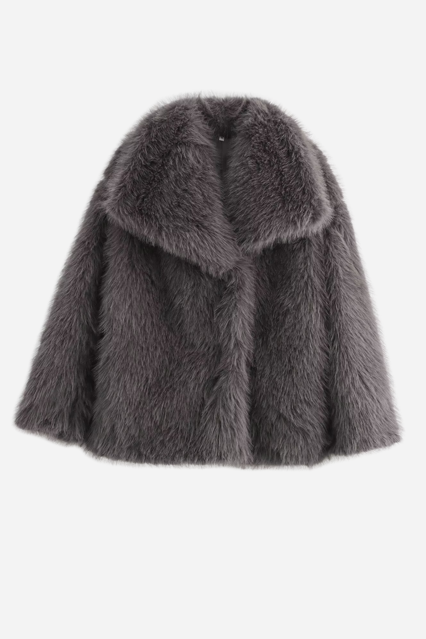R&B | Faux-Fur-Schalkragenjacke