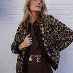 R&B | Damen Leopardenmuster Herbstjacke