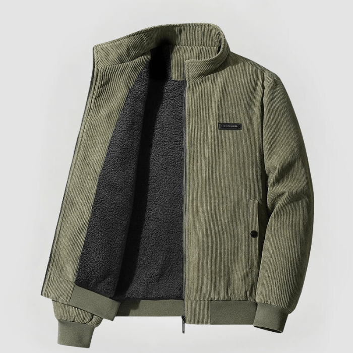 R&B | Corduroy-jacke mit Teddyfutter Warm und Komfortabel Ideal für Kaltes Wetter