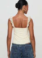 R&B | Damen Zartes Spitzenoberteil Elegantes Design