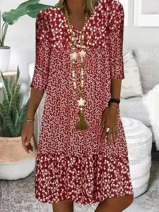R&B | Damen Sommerkleid mit Blumenmuster