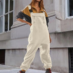 R&B | Damen Fleece Overall Mit Verstellbaren Trägern Stylisch Und Bequem