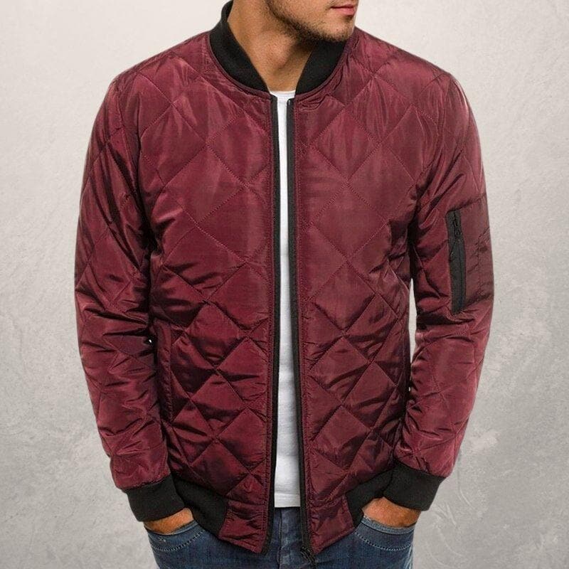 R&B | Bomberjacke diamantgequiltete Utility Bomberjacke