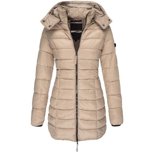 R&B | Daunenjacke lang Kapuze Damen
