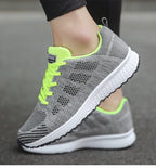 Damen Komfort-Sneaker mit Mesh-Obermaterial und Schnürung