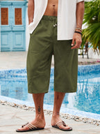 R&B | Shorts mit Taschen aus Baumwolle und Leinen