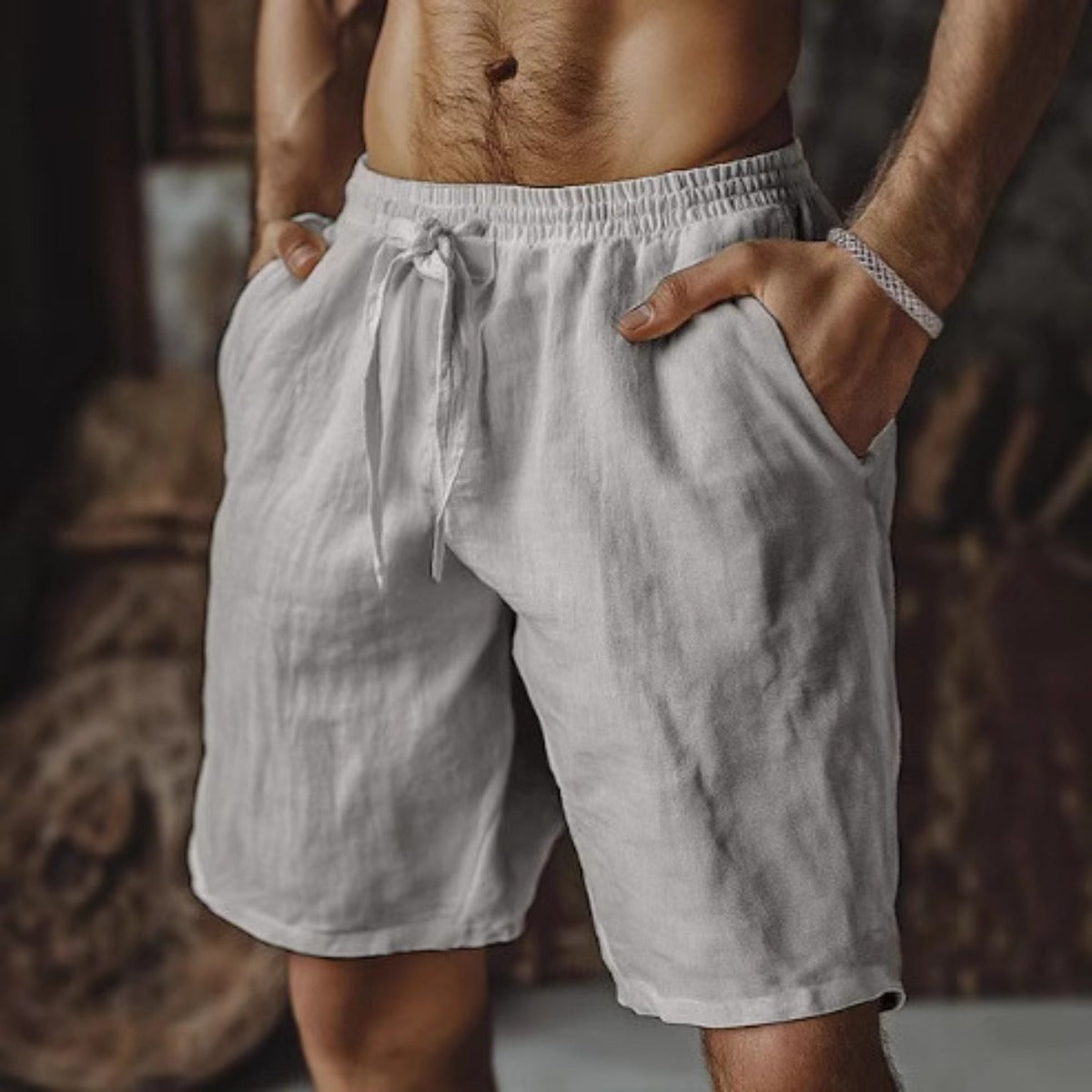 R&B | Herren-Schnürshorts aus Baumwolle