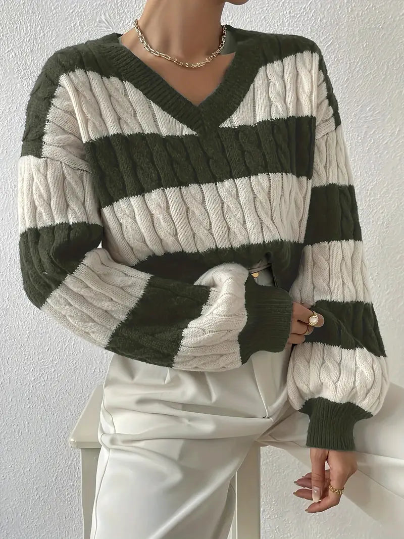 R&B | Gestreifter Pullover