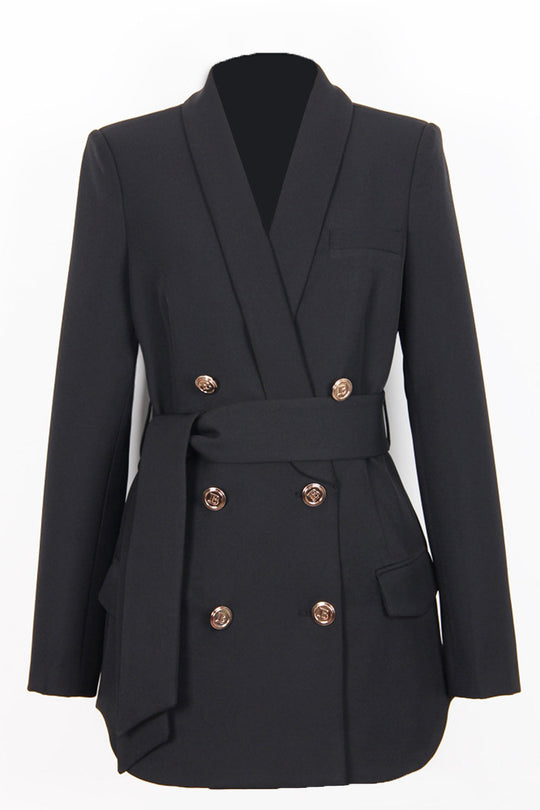 R&B | Blazer mit Bindegürtel Klassisch und Stilvoll