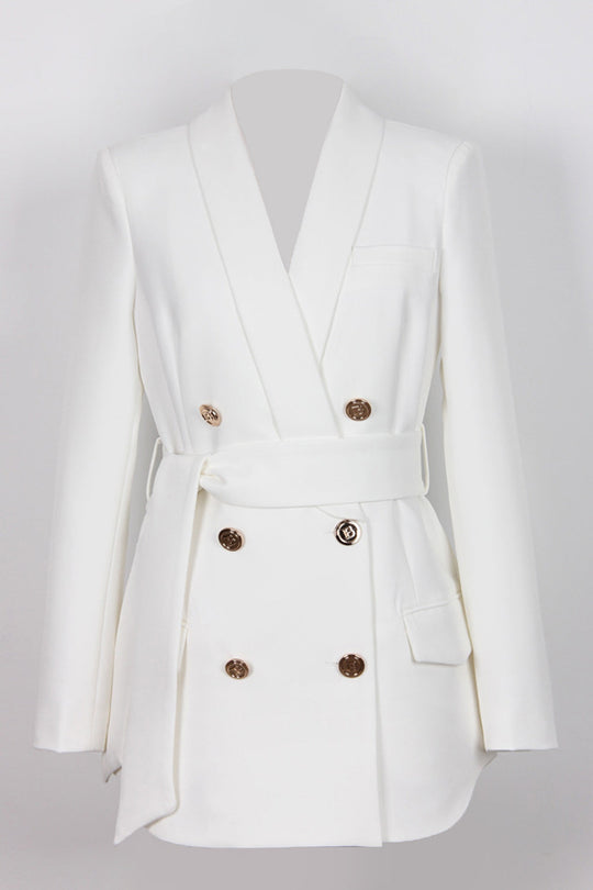 R&B | Blazer mit Bindegürtel Klassisch und Stilvoll