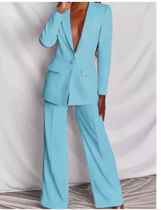Luxuriöses Blazer- und Hosen-Set für Damen