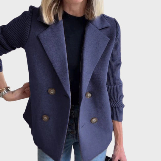 R&B | Eleganter Herbststrickärmel-Blazer
