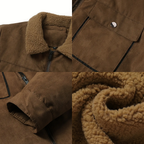 R&B | Herren Outdoor-Jacke gefüttert mit Teddy & Schalkragen