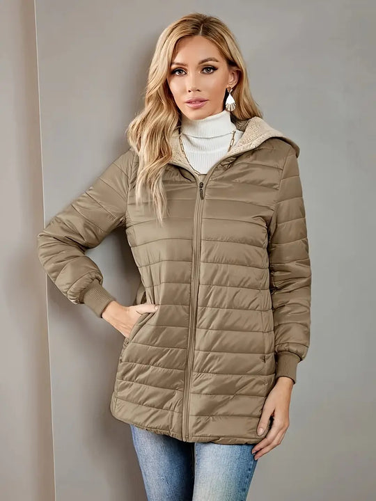 R&B | Fleece Gefütterte Jacke mit Reißverschluss