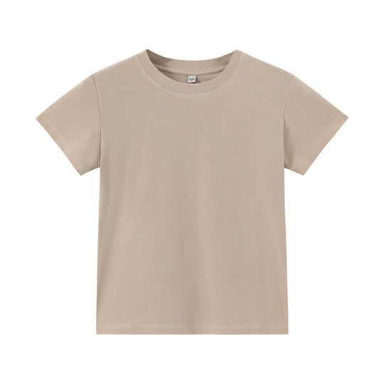 R&B | Schillerndes altes kurzes T-Shirt mit Färbung