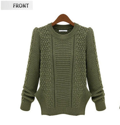 Damen Grobstrickpullover mit strukturiertem Muster und lässigem Schnitt R&B