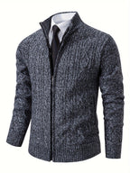 R&B | Strickcardigan mit Reißverschluss und Muster Acryl Bequem und Warm
