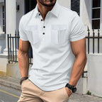 R&B | Poloshirt mit Doppeltasche und Revers
