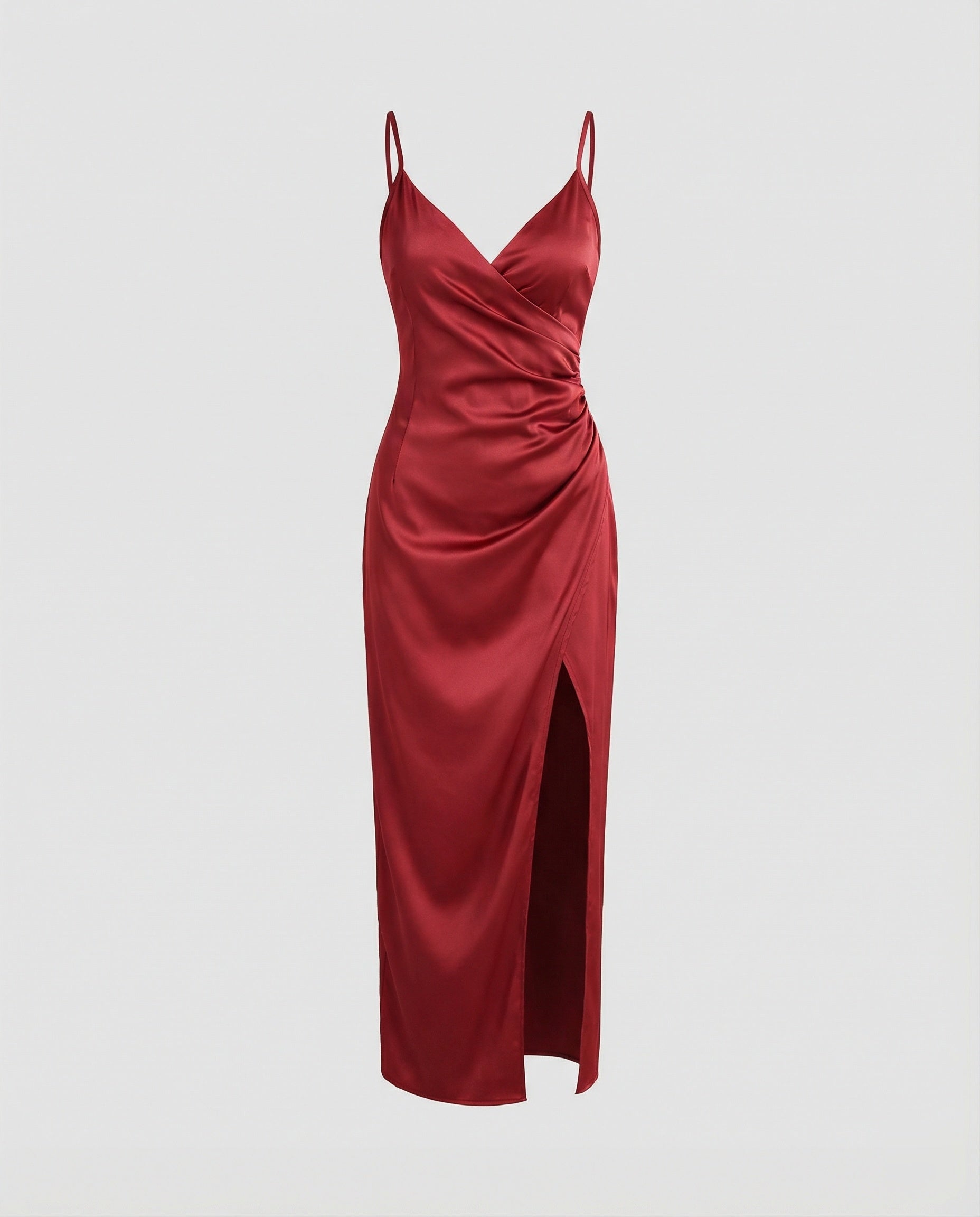 Damen Maxikleid mit tiefem Schlitz