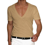 R&B | Slim Fit T-Shirt mit V-Ausschnitt