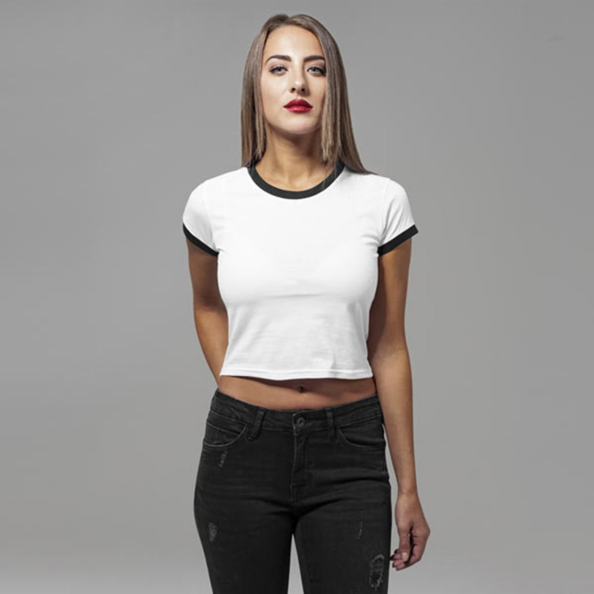 R&B | Slim Fit farblich passende kurze Ärmel