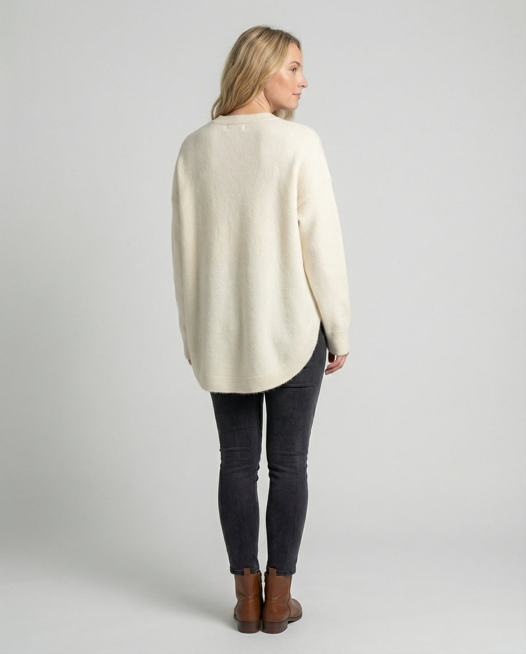 R&B | Pullover - Damen Herbst Mid-Length Oversized Pullover