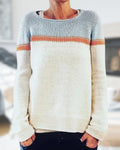R&B | Gestrickter Rundhalsausschnitt-Pullover