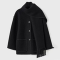R&B | Damen Warmer Lockerer Wickelkragen Mantel Winter