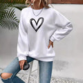 R&B | Print Rundhals-Langarmsweatshirt