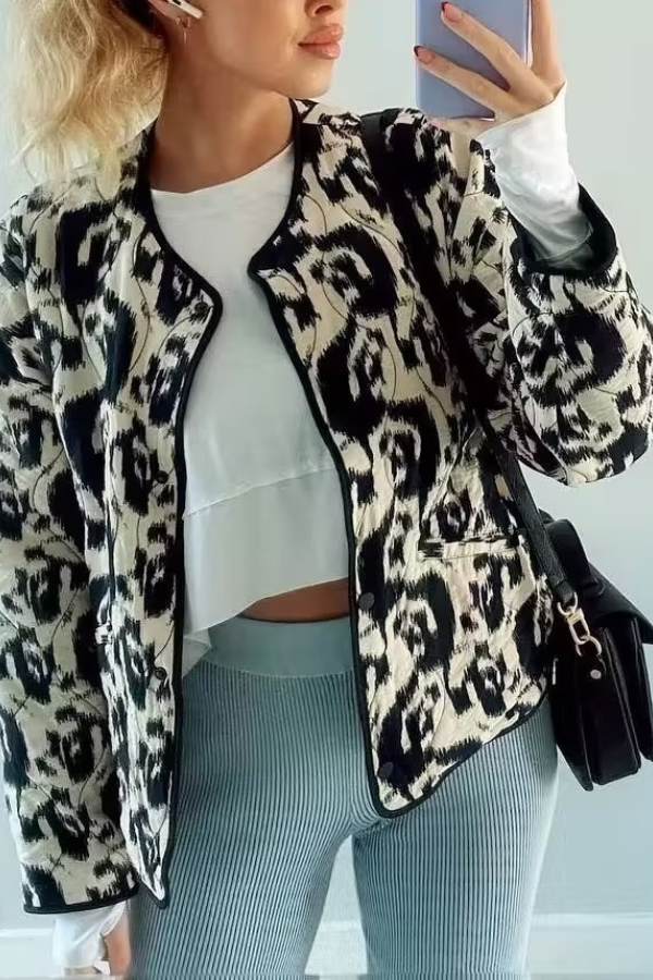 R&B | Tierdruck Baumwolljacke