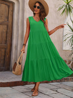 R&B | Spleißkleid mit V-Ausschnitt