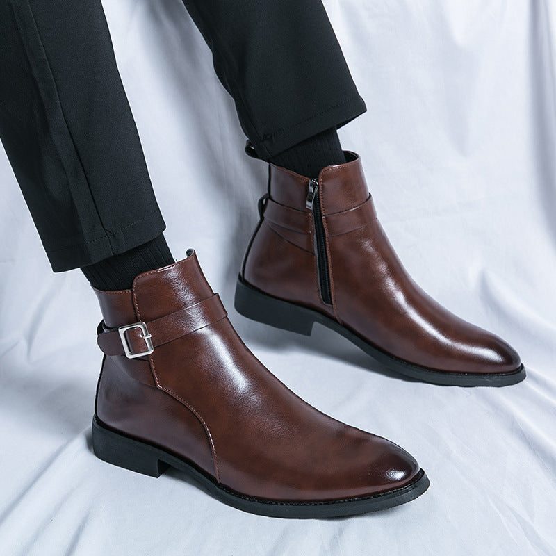 R&B | Klassische Leder Herrenstiefel