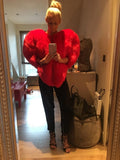 Damen Statement-Pullover im Herzdesign mit oversized Schnitt R&B