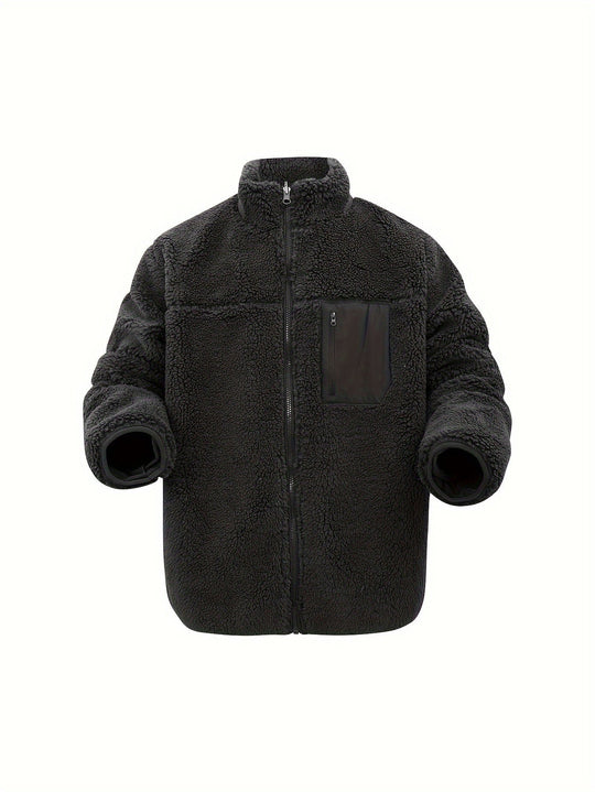 R&B | Hoher Hals Winter Teddyjacke