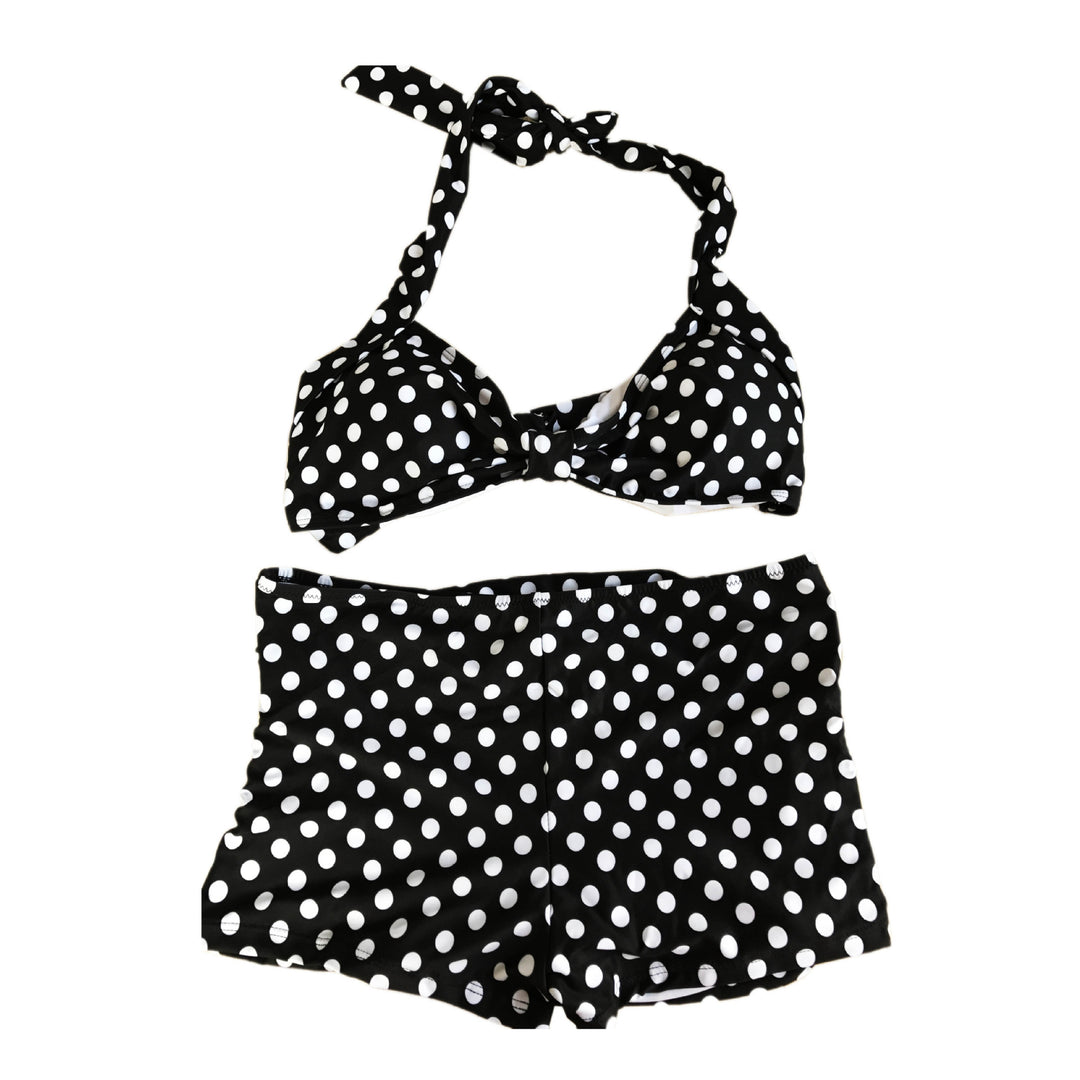 Damen Bikini-Set mit gepolstertem Oberteil und hochgeschnittenem Höschen R&B