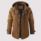 R&B | Herren wasserdichte Winterjacke mit Kapuze