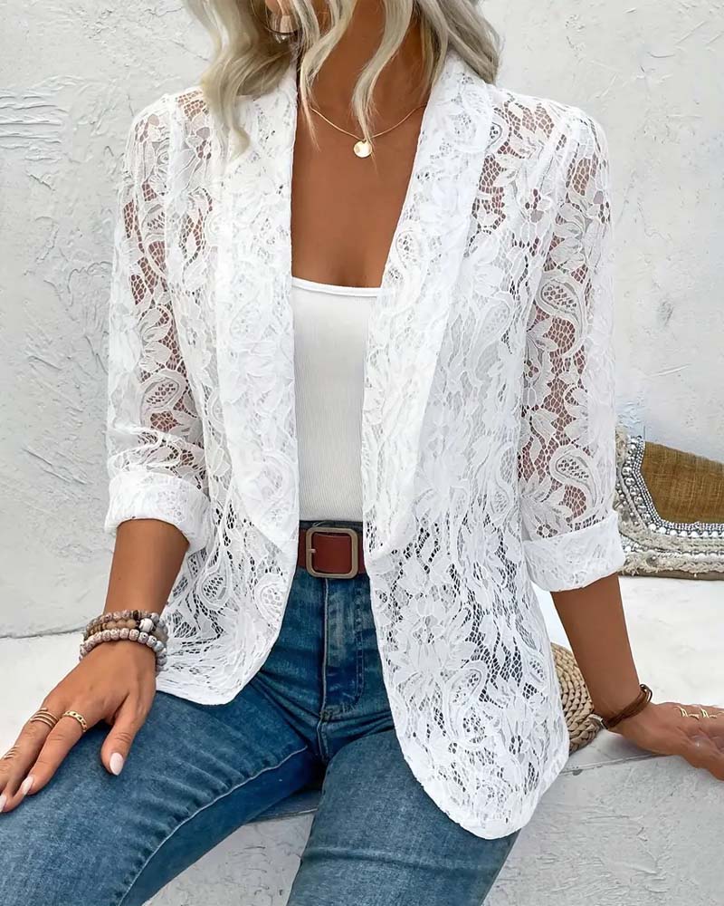 R&B | Eleganter Blazer mit Spitze