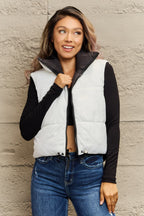 R&B | Zip-Up Drawstring Puffer Weste