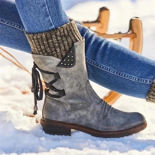 Wasserdichte Stiefel Mit Reißverschluss An Der Wade R&B