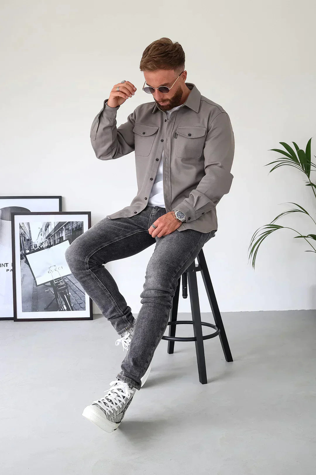 R&B | Premium-Jacke mit Knopfverschluss für Herren Stylische und Bequeme Jacke