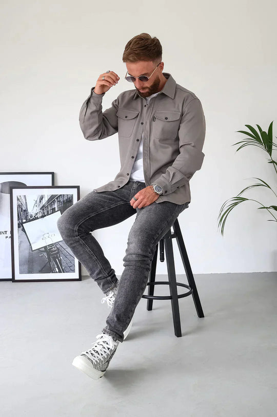 R&B | Premium-Jacke mit Knopfverschluss für Herren Stylische und Bequeme Jacke