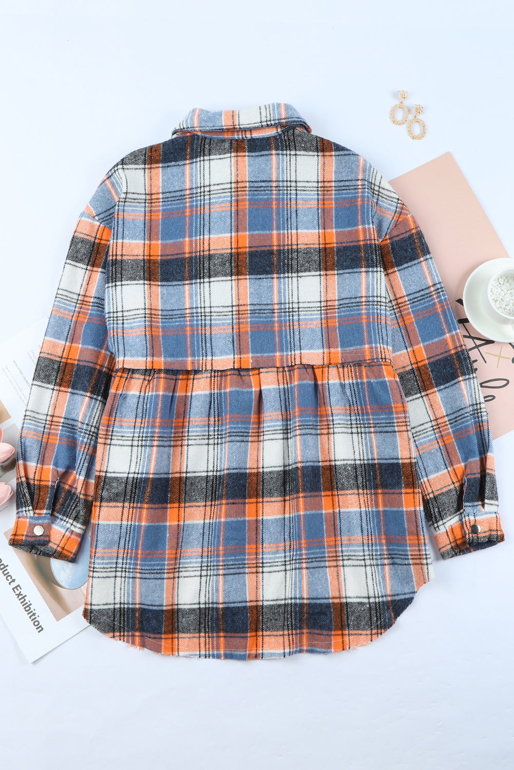 R&B | Checkered Shirt With A-cut Cotton Blend Ideal for Everyday Look