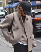 R&B | Französischer Stil Übergroße Jacke