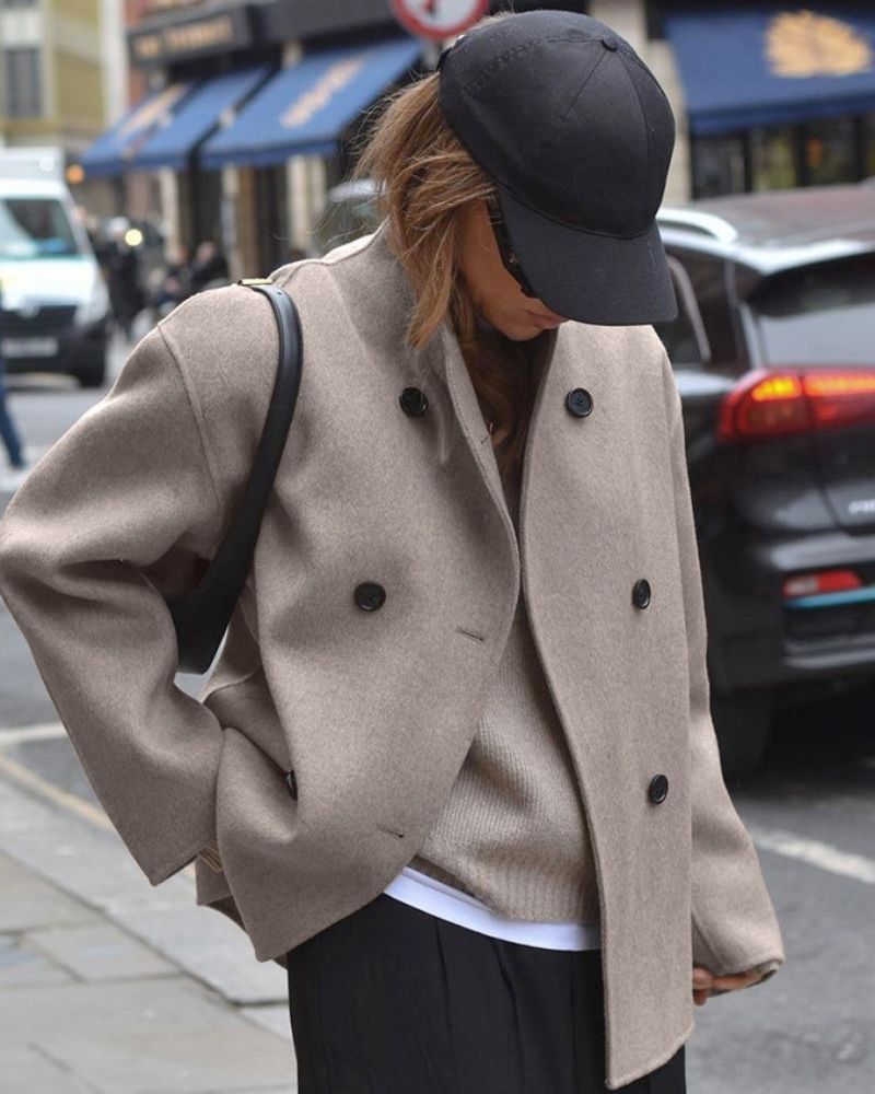 R&B | Französischer Stil Übergroße Jacke