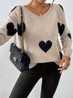 R&B | Pullover mit Herzmuster für romantischen Winterstil