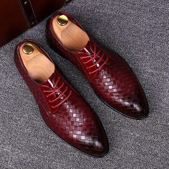 Elegante Leder Herren Schnürschuhe R&B